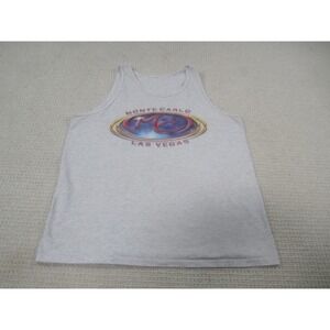 Vintage Monte Carlo Las Vegas Shirt‎ Mens Large Gray Tank Top Casino 90s